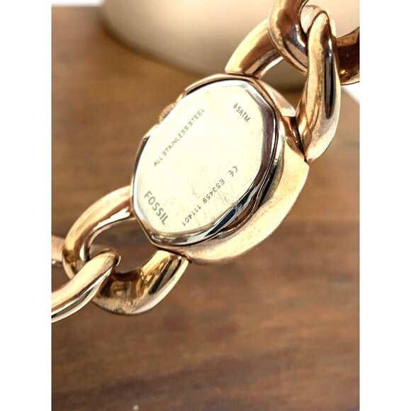 Fossil Women's Watch ES3459 Quartz Rose Gold Tone Stainless Steel 20mm - Picture 6 of 11